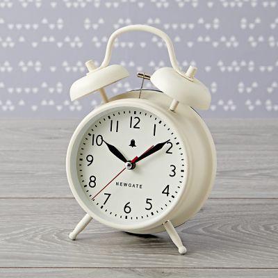 White Retro Alarm Clock