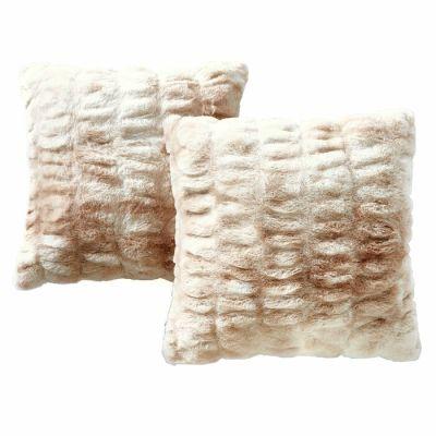 Silwell Faux Fur 20 Throw Pillow Cover No Insert-20"x20"