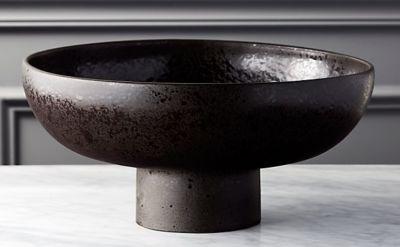 Black Pedestal Bowl