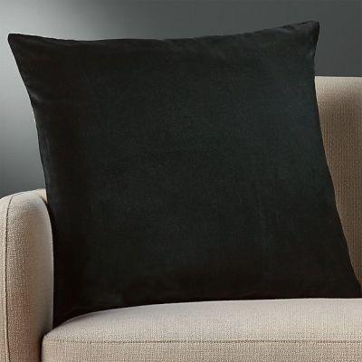 Leisure Black Pillow With Insert-23"x23"