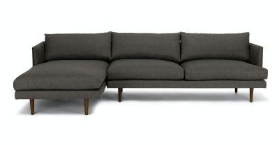 Burrard Graphite Gray Left Sectional Sofa