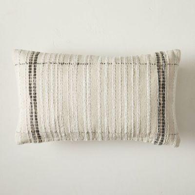 Mixed Border Stripe Lumbar Pillow Cover Set of 2 No insert