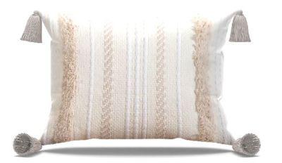 Maulik Striped Lumbar Pillow Cover No Insert-12"x20"