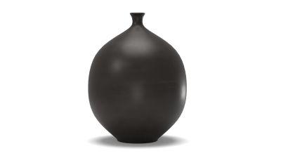 Crackle Glazed Ceramic Vases Round