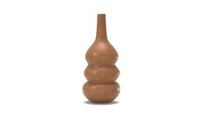 Crackle Glazed Ceramic Tall Totem Vases 