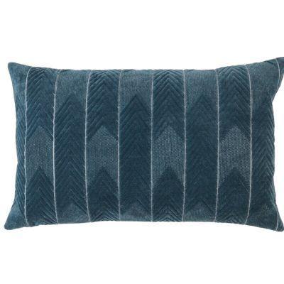 Floretta Cotton Lumbar Pillow Cover With Insert-24"x16"