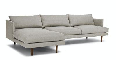 Burrard Seasalt Gray Left Sectional Sofa