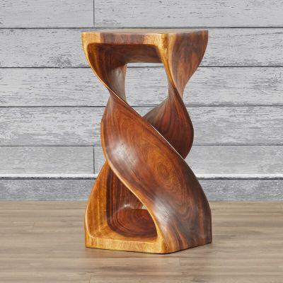 Hanson Solid Wood Abstract End Table