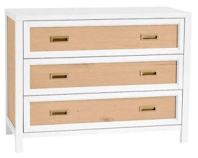 Drew Nursery Dresser W/O Topper, Simply White/White Oak