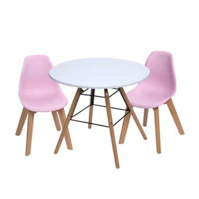 Letendre Kids 3 Piece Round Table and Chair Set