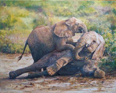 paintings of the elephants
