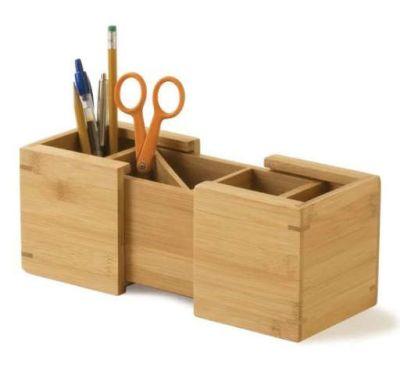 Vollmer Bamboo Expandable Pencil Holder