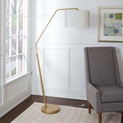 Contempo Gold Finish Arched Floor Lamp