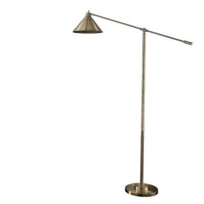 Floor Lamp-Brass Metal Shade