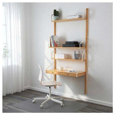 SVALNÄS Wall-mounted workspace combination