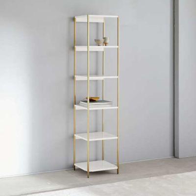 Zane Narrow Bookshelf - White