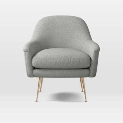 Phoebe Chair Heathered Crosshatch, Feather Gray