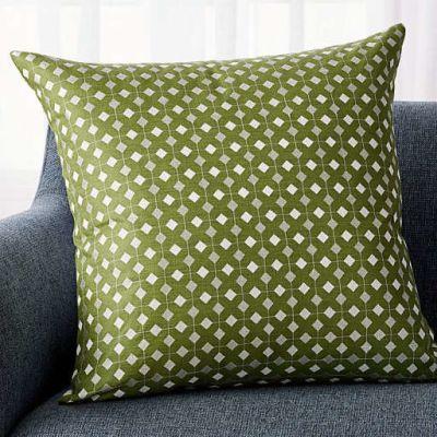 Sander Green Embroidered Pillow 23"