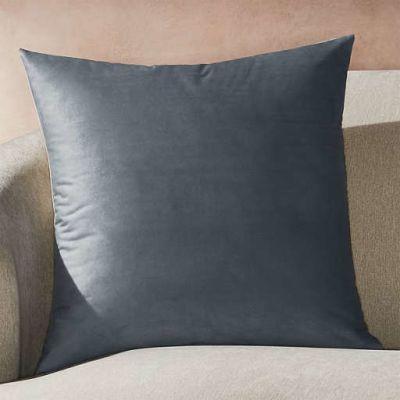 Marlo Grey Velvet Pillow