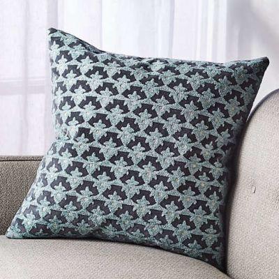 Arden Embroidered Floral Pillow 20"