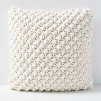 Bobble Knit Pillow Covers With No Insert