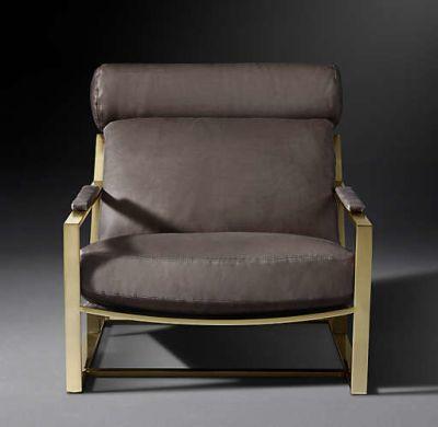 Milo Baughman Model Leather Chair