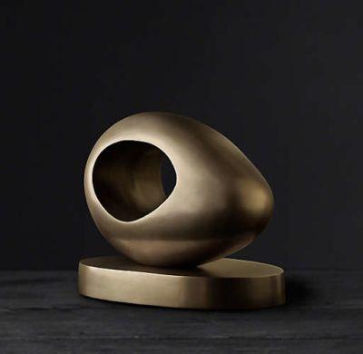 ABSTRACT SOLID BRASS SCULPTURE 2