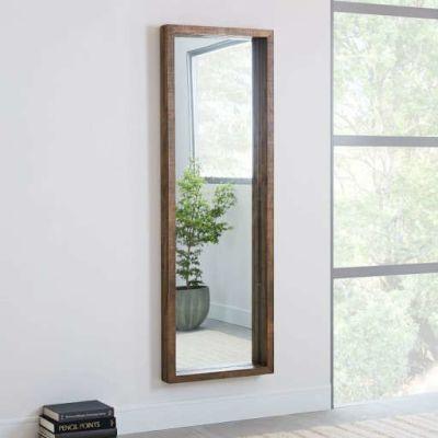 Emmerson Modern Reclaimed Wood Floor Mirror