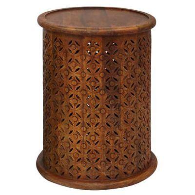 Lorraine Global Archive Drum End Table