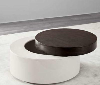 Stacked Disk Storage Coffee Table