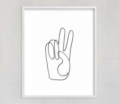 Chasing Paper Peace Sign Art