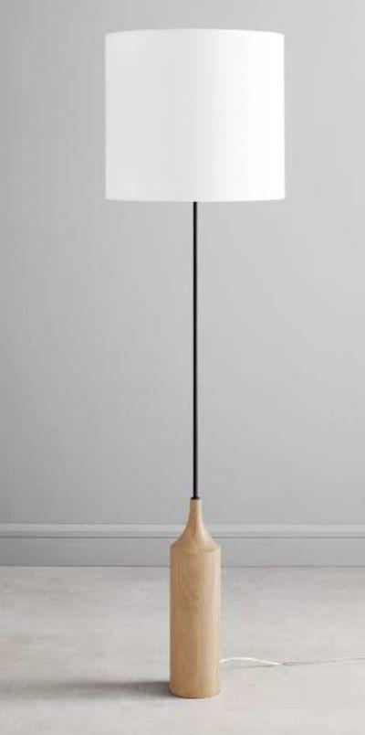 Hudson Wood Base Floor Lamp (68")
