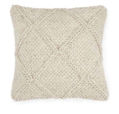 Criss Natural Ivory Pillow With Insert-20"x20"