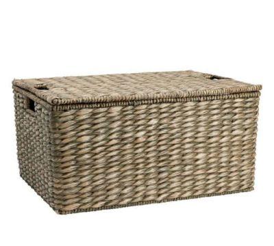 Seagrass Lidded Basket 