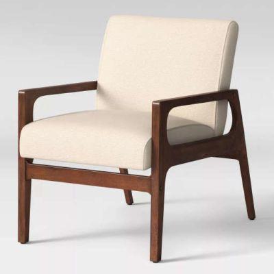 Peoria Wood Arm Chair Tan