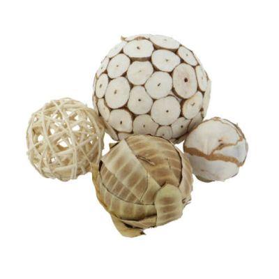 Mishti Dried Sola Decorative Ball Set