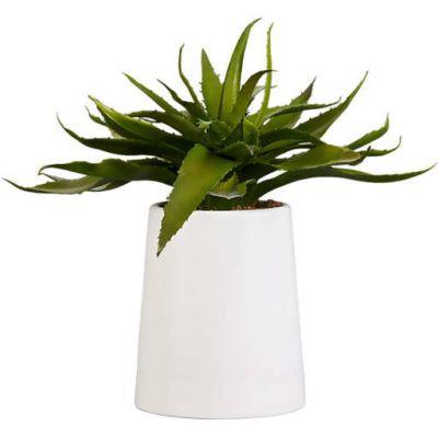 POTTED FAUX ALOE 9"