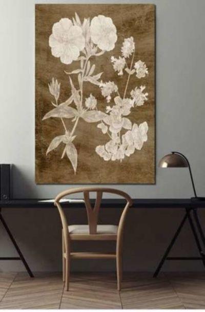 Botanical in Taupe II -Premium Gallery Wrapped Canvas
