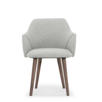 Brie Solid Wood Upholstered Dining Chair