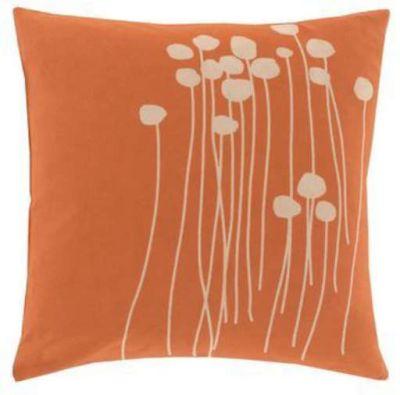 Copper Grove Anamalai 18-inch Orange Floral Throw Pillow