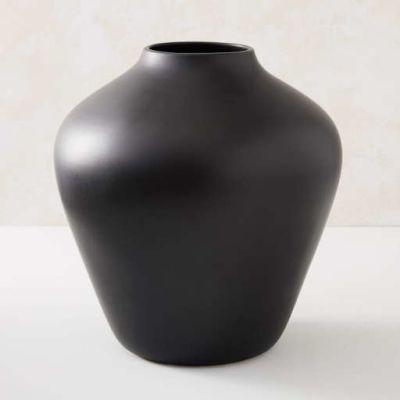 Pure Black Ceramic Vases Pot