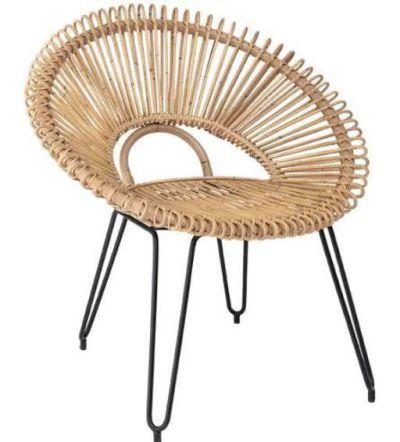 Crissyfield Handwoven Rattan Papasan Chair