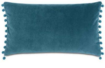Plush Frou Cotton Lumbar Pillow With Insert-26"x15"