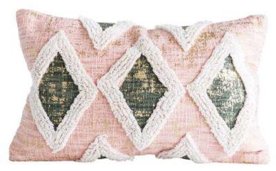 Ammerman Cotton Lumbar Pillow With Insert-21"x14"