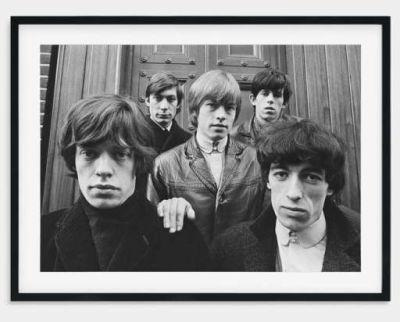 The Rolling Stones - Black & White - Music Photo - Framed Poster Print