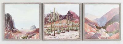 Desert Scene By Mariusz Moreau Framed Wall Art Set of 3