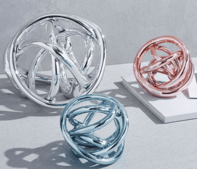 Metallic Glass Knots