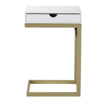 Hailsham 25.5'' Tall C Table End Table with Storage