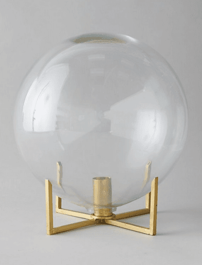 Glass Ball Vase + Brass Stand_2