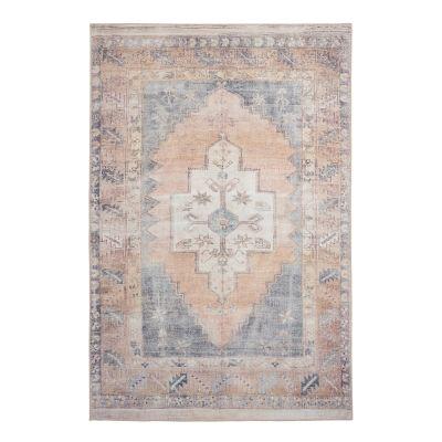 Blush And Blue Persian Style Chelsea Area Rug 8' x 10'